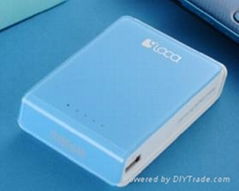 LOCA Pudding 10400mAh power bank for Mobile Phone-Blue 