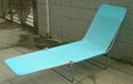 Folding sling lounger  