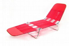 STEEL FOLDING PVC LOUNGE