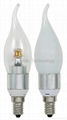 4W Watts 360 degree LED Tail Candle bulb dimmable CE RoSH UL SAA