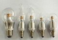 4W Watts 360 degree LED Tail Candle bulb dimmable CE RoSH UL SAA 5