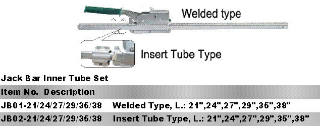 Jack Bar Inner Tube Set