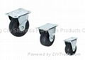 SD-1805 rubber wheel black rubber industrial caster 3