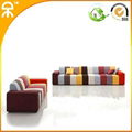 (A+C+A+B+C seat)velvet living room sofa design furniture #CES001