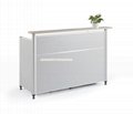 1.6m (5.25 feet) grey alluminum alloy cash desk counter QT1607 2