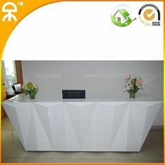 2.7M (8.8FT) white Nigh Culb SPA Front Reception Desk design furniture #Q2709