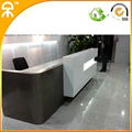 3meter (9.8 ft) luxury  exhibition reception desk with marble top #QT3000