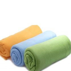 Knitted Microfiber Polyester Fleece Blanket