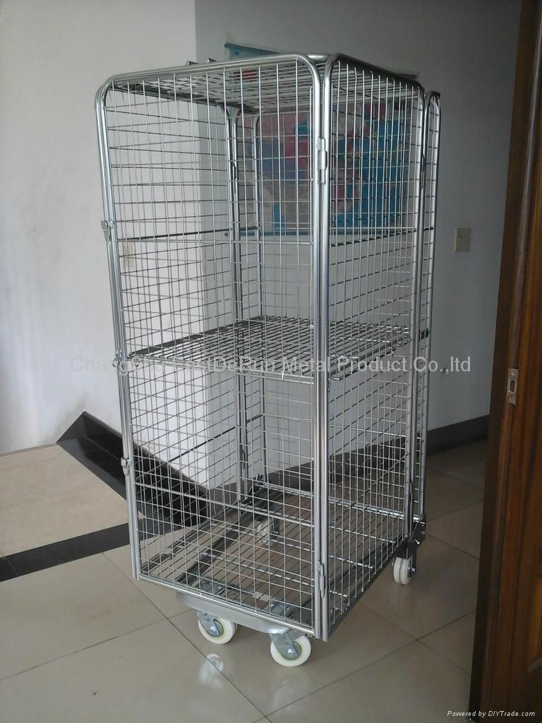 hot selling warehouse trolley rolling container 2