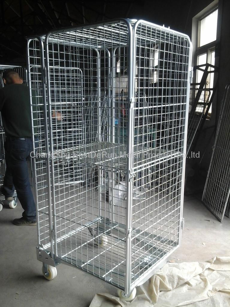 hot selling warehouse trolley rolling container 3