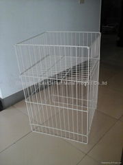 China supplier Origami Folding Metal Storage Bin for Large Rack