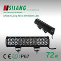 72w 13inch 6000k cree led bar lights for