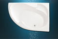 Acrylic simple built-in corner bathtub,drop-in soaking whirlpool 1