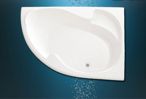 Acrylic simple built-in corner bathtub,drop-in soaking whirlpool