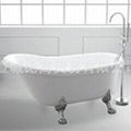 Acrylic clawfoot freestanding bathtub