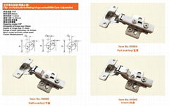 Clip-on Hydraulic buffering hinge series(With Cam Adjustable)