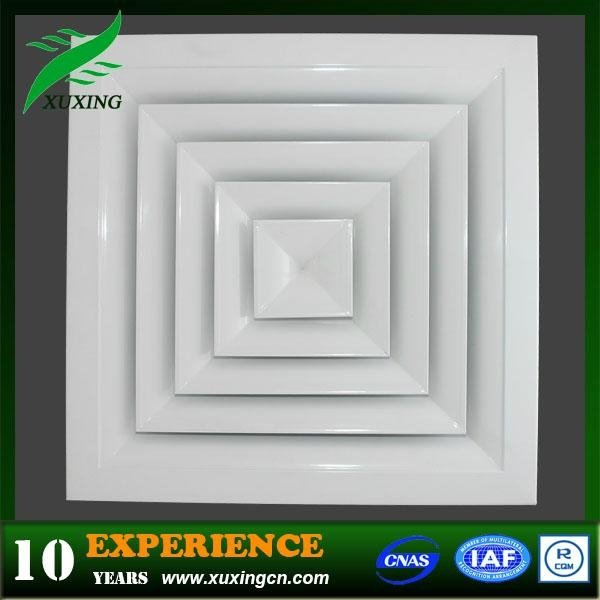 Hvac 4 way supply square air duct diffuser 3