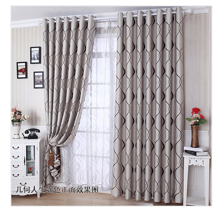 100% Polyester Jacquard Black Out Curtain 3