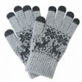 Knitting Gloves With 5 Fingers Touch 1