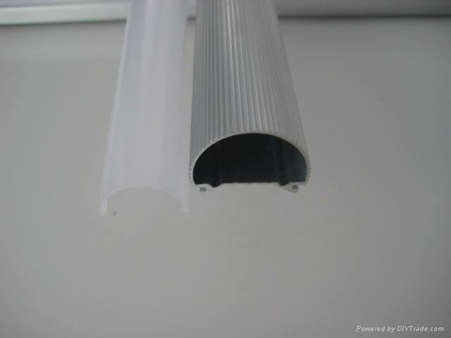 T8 LED Tube Light part Plastic PC Cover and Aluminum Heatsink Extrusion Factory 5