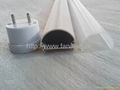 T8 LED Tube Light part Plastic PC Cover and Aluminum Heatsink Extrusion Factory 1