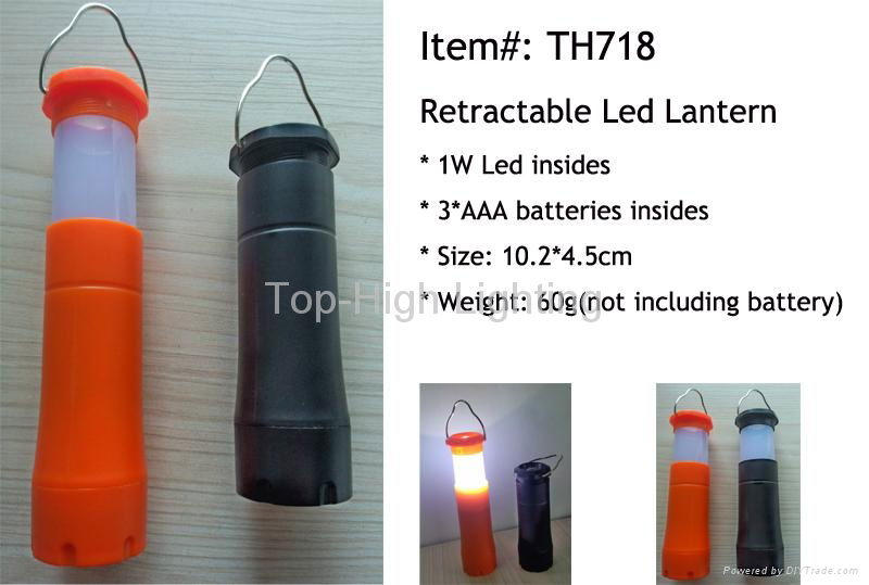 2 in 1 Retractable Led Camping Light 