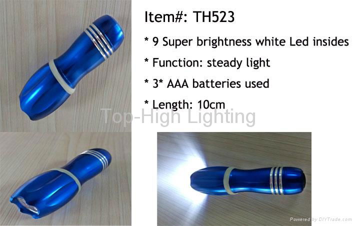 Fluorescent 9led Torch