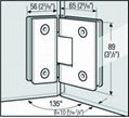 AOLITO Glass shower door hinge 2