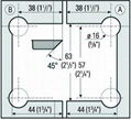 AOLITO Glass shower door hinge 3