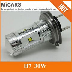 2014 New Product High Power 30W H7 Auto LED Lamp