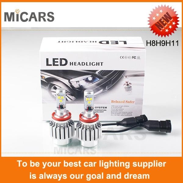 Newest Product All In On LED Car Bulbs Lighting H8/H9/H11