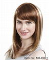 2014 new fashion women's long straight wig 5