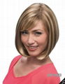 Short synthetic wig with nature wave silky straight 2014 3