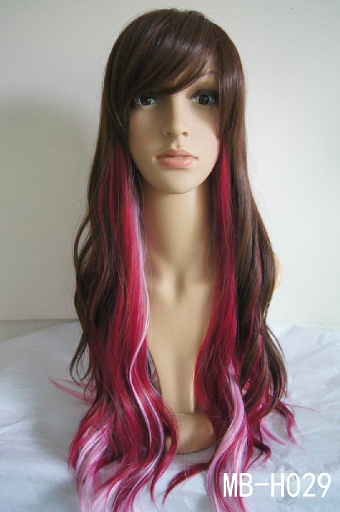 Top Quality Hot Selling Beautiful Fashion gradient wig 4