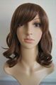 Top quality fashion brown synthetic wig