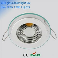 energy saving led recessed glass