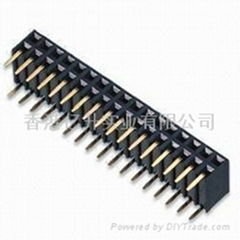 2.54mm Pitch Side Entry Female Header Connector Double Row