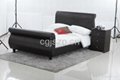 leather sleigh bed  3