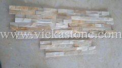 yellow Slate nature culture stone Stacked Format wall Panels