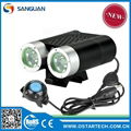 2014 2000lm Cree XM-L2 LED Remote LED Bike Light 1