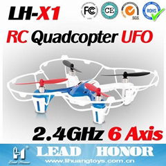 New Lhtoys LH-X1 2.4GHz Mini 4 Channel 6 Axis RC Quadcopter UFO Red And Blue