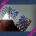 Rainbow hologram laser sticker