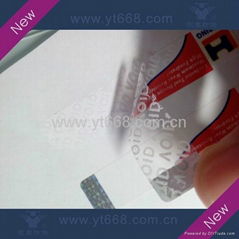 Tamper evident void seal