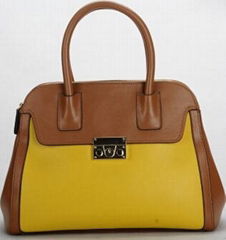 Genuine lady leather handbag, popular style to Europe