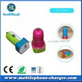 USB car charger with 2100ma for smatphone mp3  