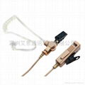 Two way radio beige color surveillance acoustic tube earphone 2