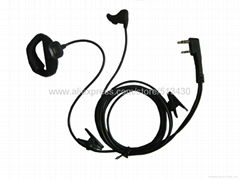 Noise Cancelling Ear Bone Vibration Earpiece for pilot KTV police