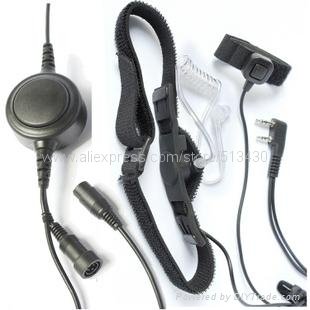 Security Water Resistant Bone Vibration Mic Headset 4