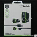 TSB1-06B Belkin Charger Kit with lightning to USB Cable ( 10 Watt/2.1 Amp Each ) 5