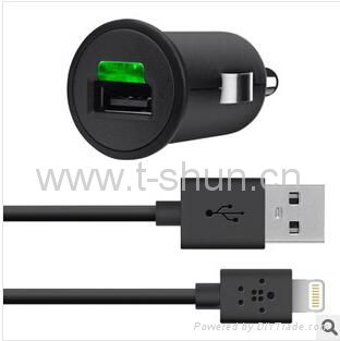 TSB1-02A Belkin Car Charger + Lightning ChargerSync Cable for iphone 5 ( 10 Watt